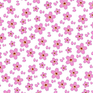 粉色小花无缝图案背景