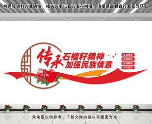 石榴籽精神文化墙