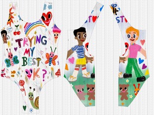 儿童创意服饰图案设计展示