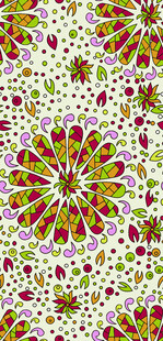 多彩花卉抽象图案背景