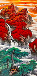 客厅书房山水挂画