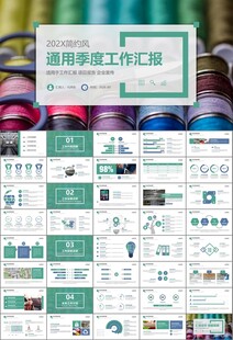 纺织行业总结计划工作汇报PPT