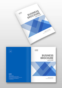 蓝色画册封面