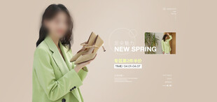 淘宝阿里女鞋全屏海报