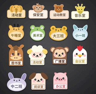 卡通门牌