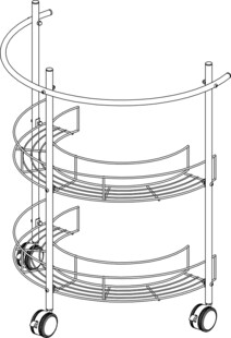 三层移动置物架
