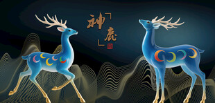 鹿梅花鹿神鹿