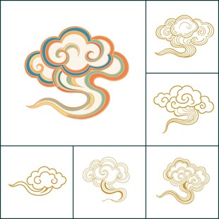 中式传统云纹图案集合
