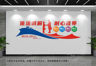 依法调解文化墙