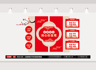 社会主义核心价值观文化墙