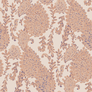 复古风佩斯利花纹图案