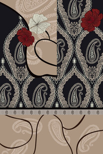 复古佩斯利花纹图案设计