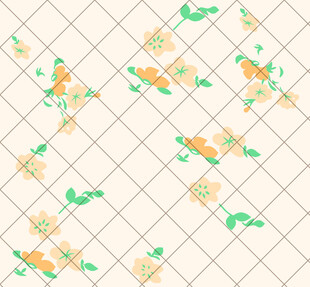 花卉几何图案背景纹理