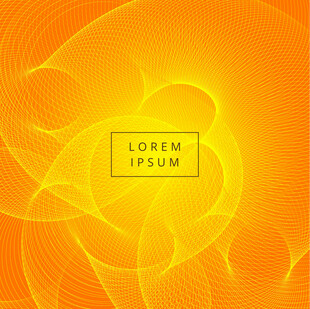 橙黄色动感抽象矢量背景