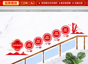 请讲普通话楼道文化墙