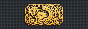 金色龙纹图案