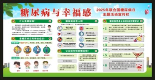 糖尿病日宣传栏