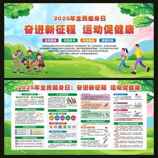 全民健身日宣传栏