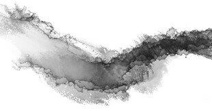 水墨笔触灵动飘逸线条