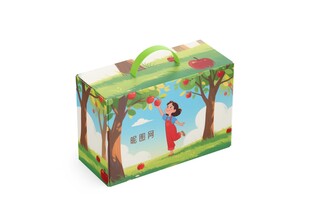 水果包装瓦楞纸礼盒彩色手提