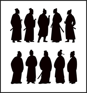 古代人物剪影