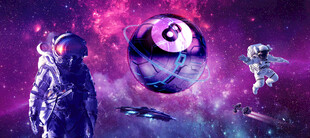 台球厅星空背景墙