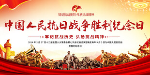 抗日战争胜利纪念日宣传展板