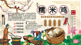 糯米鸡背景墙