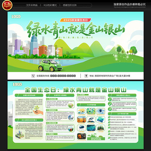 全国生态日展板