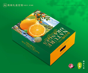 橙子包装 脐橙礼盒