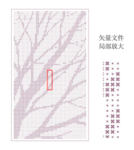 树枝图案矢量素材镂空板