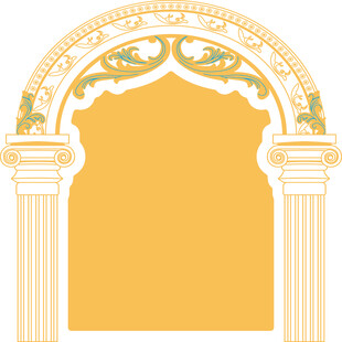 古典拱门装饰图案