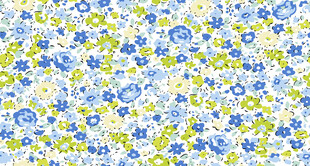 蓝黄碎花图案背景