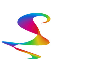 多彩飘逸抽象图案