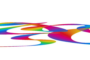 多彩动感抽象线条图案