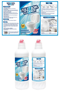 英文马桶清洁剂贴纸平面图