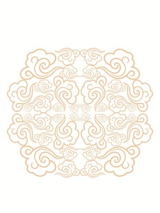 复古金色花纹装饰图案