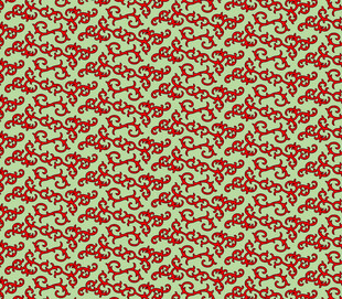 火焰红金花纹图案背景