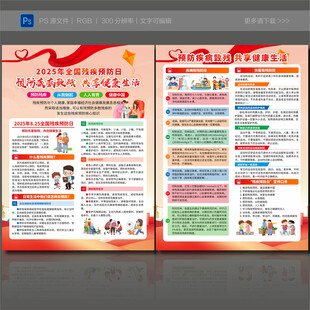 2025年全国残疾预防日宣传单