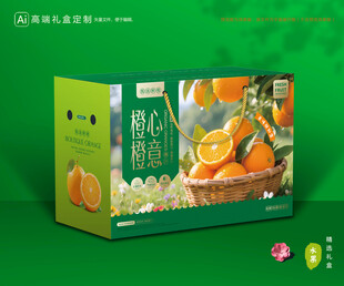 橙子包装 脐橙礼盒
