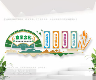 食堂餐厅文化墙