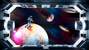 科幻星空赛博朋克