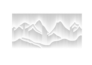 立体风山脉图案