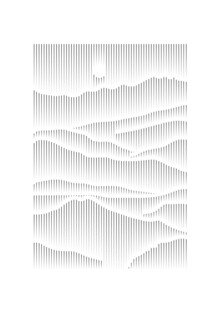 立体山水抽象艺术作品