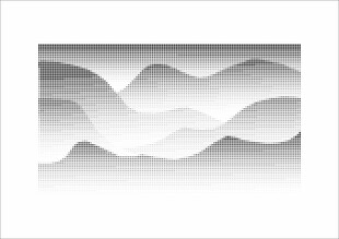 简约山水立体装饰画