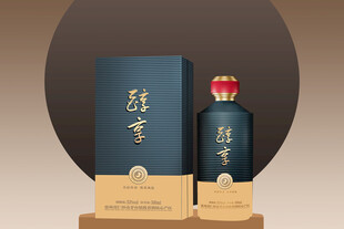 高端白酒礼盒展示 平面图