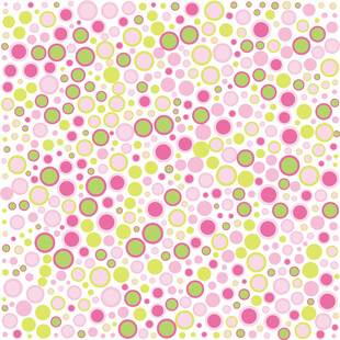 彩色圆形碎花面料