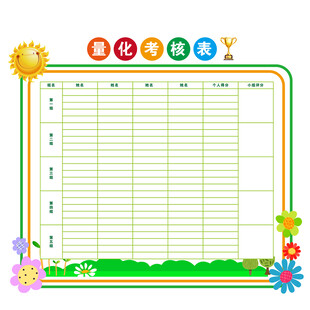 班级量化考核表