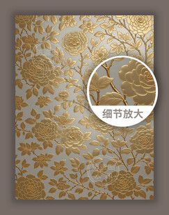 金色华丽传统中式古典花纹图案