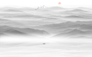 中国风水墨山水画